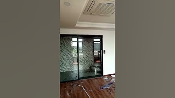 Office magnetic sliding door operator with fingerprinter access controller