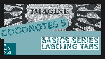 Getting around in GoodNotes 5 with digital planning :: A Wild Plan :: GoodNotes Basics Series