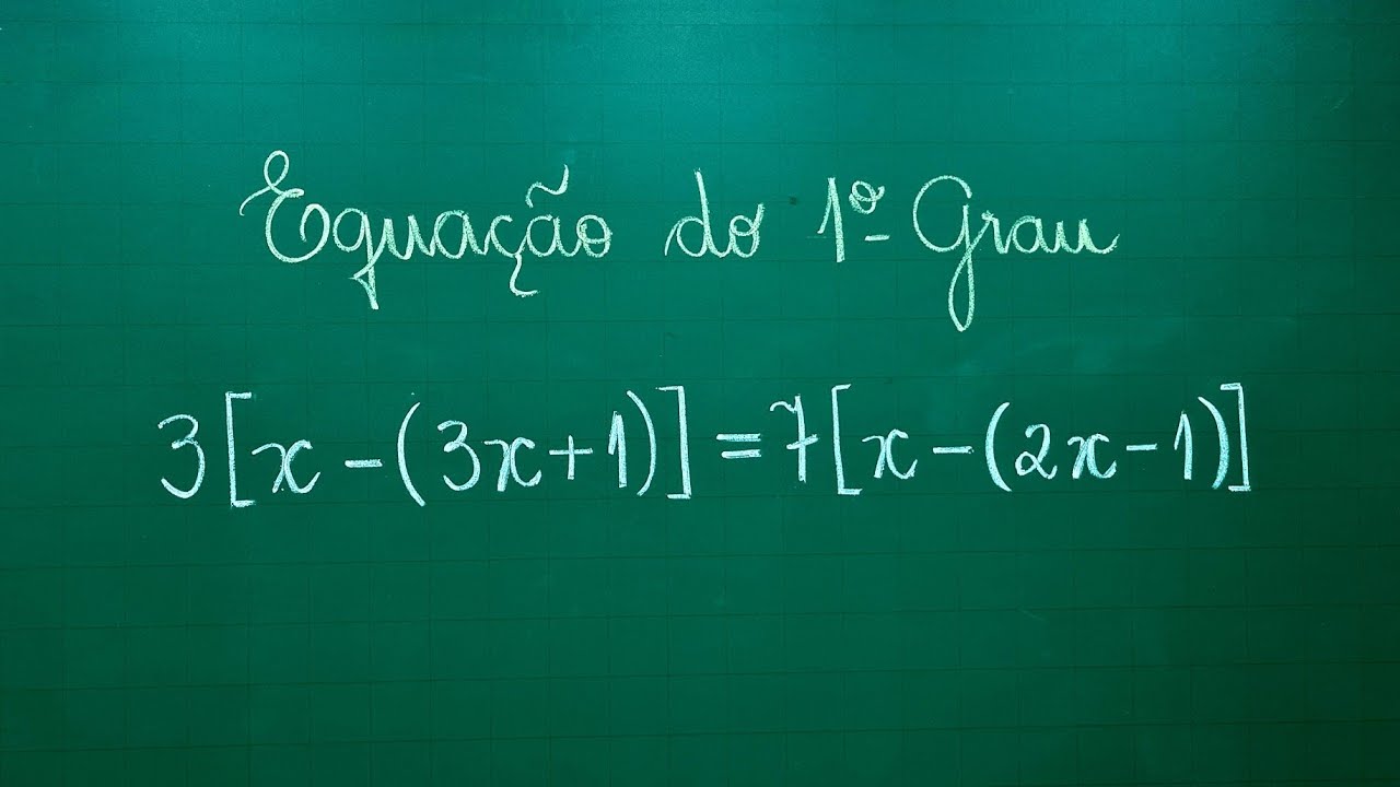 como resolver equação do 1 grau com parenteses