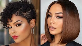 Cute &amp; Chic 2024 Short Haircut Styles for African American Ladies Part 2