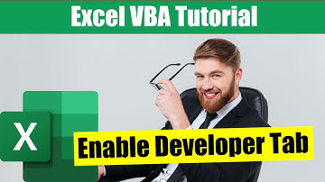 How to Enable the Developer Tab in Excel To Access VBA Scripting