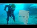 FINDING BURIED SAFE UNDERWATER!!