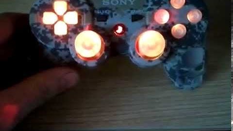CAMO official ps3 controller clear buttons rapid fire MW3 led mod black ops 2 fusion v3 truefire