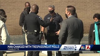 Armed man arrested at North Carolina polling site, charged with second-degree trespassing