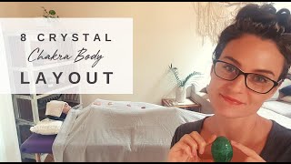 8 Crystal Chakra Body Layout - How to correctly place crystals on the chakras for healing