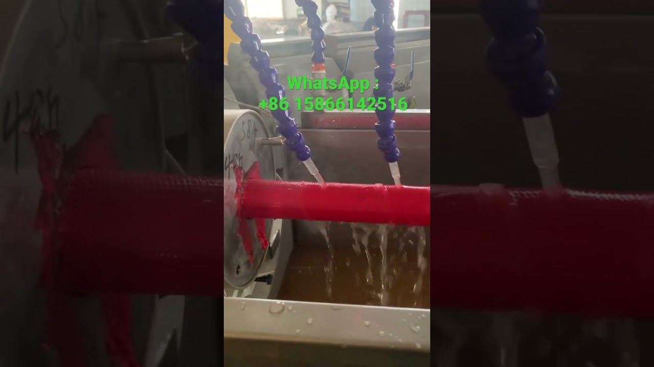 PVC lay flat hose making machine.