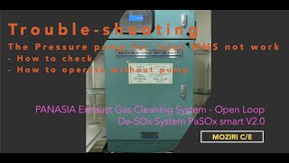 Trouble shooting - pressure pump for wms not work #PANASIA #Scrubber #EGCS #WMS