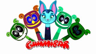 Sprunki OC All Gummy Bear | All Phase 1 to Phase 2 Animation