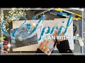 April 2021 Bullet Journal Setup | Starry Night Theme | PLAN WITH ME