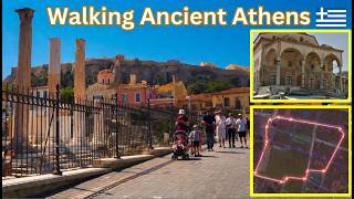 Greece: 15-Minute Circle Walking Tour of Monastiraki, Lower Plaka & Ermou Street 🇬🇷 | #athens2026