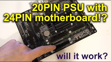 Can you use a 20pin Power Supply with a 24pin Motherboard? (ASRock Q1900M)