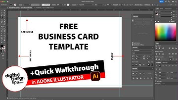 Free Business Card Template in Illustrator (Bleed + Safe Zone Setup)