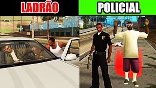 ISSO acontece quando o CJ se torna um POLICIAL no GTA SA screenshot 1