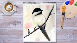 Easy Watercolor Bird Painting Tutorial for beginners.