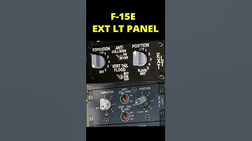 F-15E External Lights Panel Shorts #dcs #arduino #flightsimulator