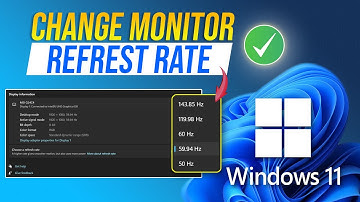 How to Change Monitor Refresh Rate in Windows 11 | Set Monitor Refresh Rate (Hz) in Windows 11