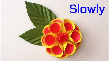 ABC TV | How To Make Paper Flower With Shape Punch #3 (Slowly) - Craft Tutorial