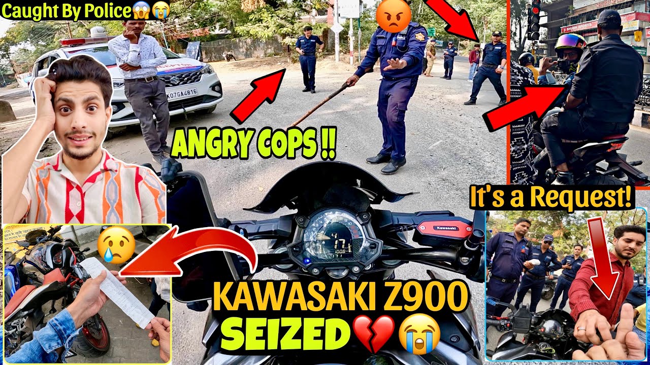 POLICE NE APNI SUPERBIKE Z900 Ko Seized Kar Diya😭😰 | COPS VS BIKER😱🤬