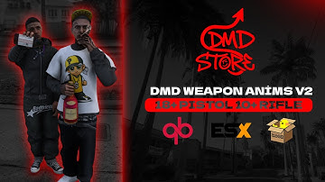 DMD Store Weapon Animations V2 12 Pistol, 10 Rifle, 4 Hide Animations QBCore, QBox, ESX Compatible