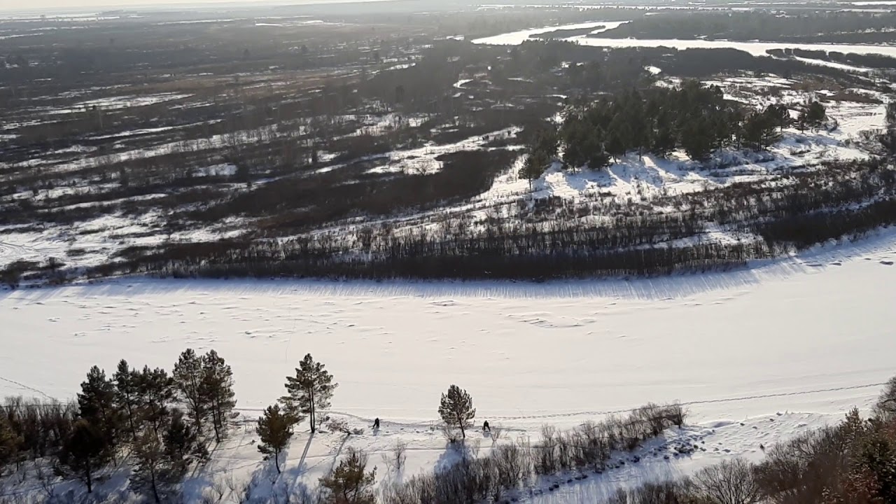 Река томь зимой