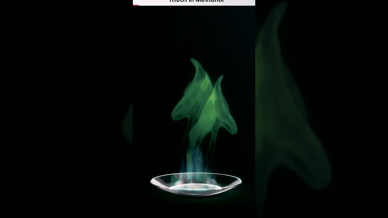 @ what will flame colour of  "Boric acid" burn in presence of air