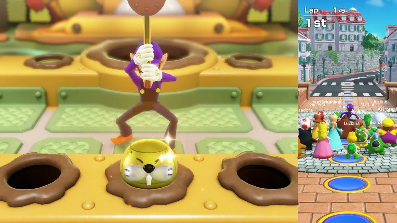 Super Mario Party Jamboree - Koopathlon - Waluigi - Worldwide