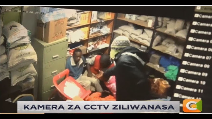 Polisi wanawasaka washukiwa  wa wizi walionaswa na kamera za CCTV wakivamia duka Nakuru