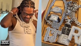 BG's Wife Brooke Jones Shows Off BG's Jewelry Right After He Took Them Off His Skin😩💎💧💦