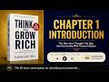 Think and Grow Rich | Chapter 1 Summary (Introduction) | Napoleon Hill | Success Mindset.