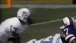 1983 Wk 06 Marino's First Start Highlights with Radio Call; Miami Loses to Buffalo in OT 38-35