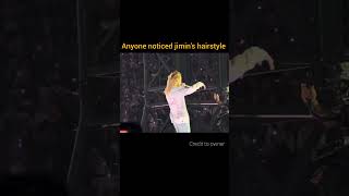 Jimin's hairstyle 🔥# bts-Las Vegas concert...go go performance