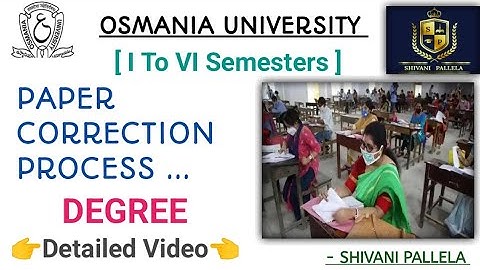 ••|| PAPER CORRECTION PROCESS || OSMANIA UNIVERSITY || DETAILED VIDEO ||  @shivanipallela ||••