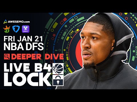 NBA DFS Picks 1/21/22 | Deeper Dive & Live Before Lock