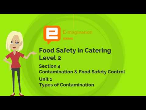 Food Safety Level 2 Section 4 Unit 1 Types Of Contamination Youtube