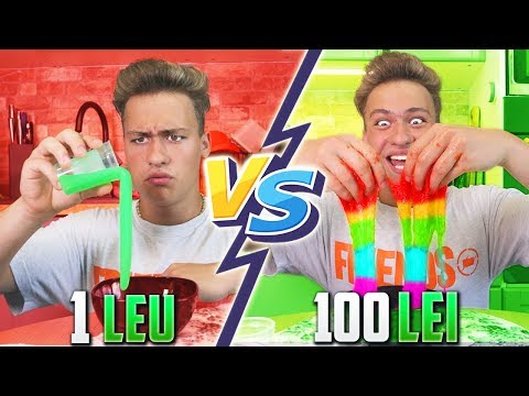😱SLIME DE 1 LEU VS SLIME DE 100 DE LEI !💦