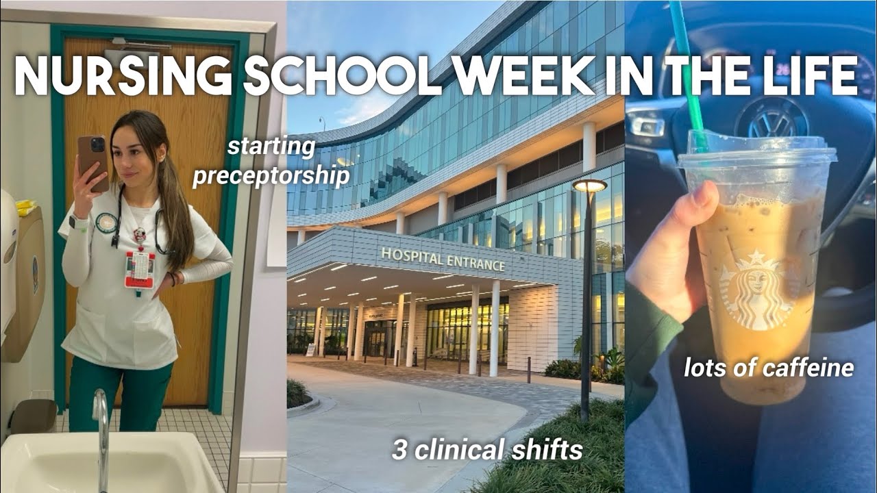 WEEK IN THE LIFE OF A NURSING STUDENT VLOG | 3 clinicals, lots of ...