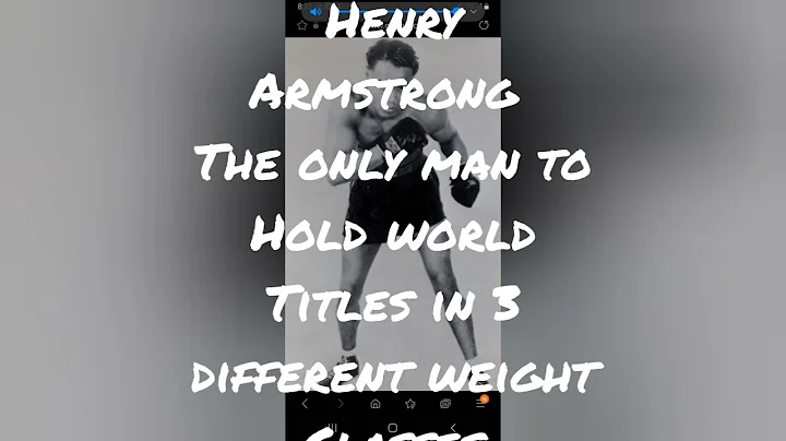 Harry Wiley trains Henry Armstrong