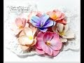 Colouring of foamiran flowers with different media Video Tutorial