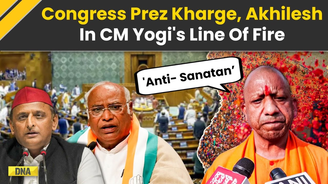 UP CM Yogi Adityanath Attacks Congress President Mallikarjun Kharge, SP ...