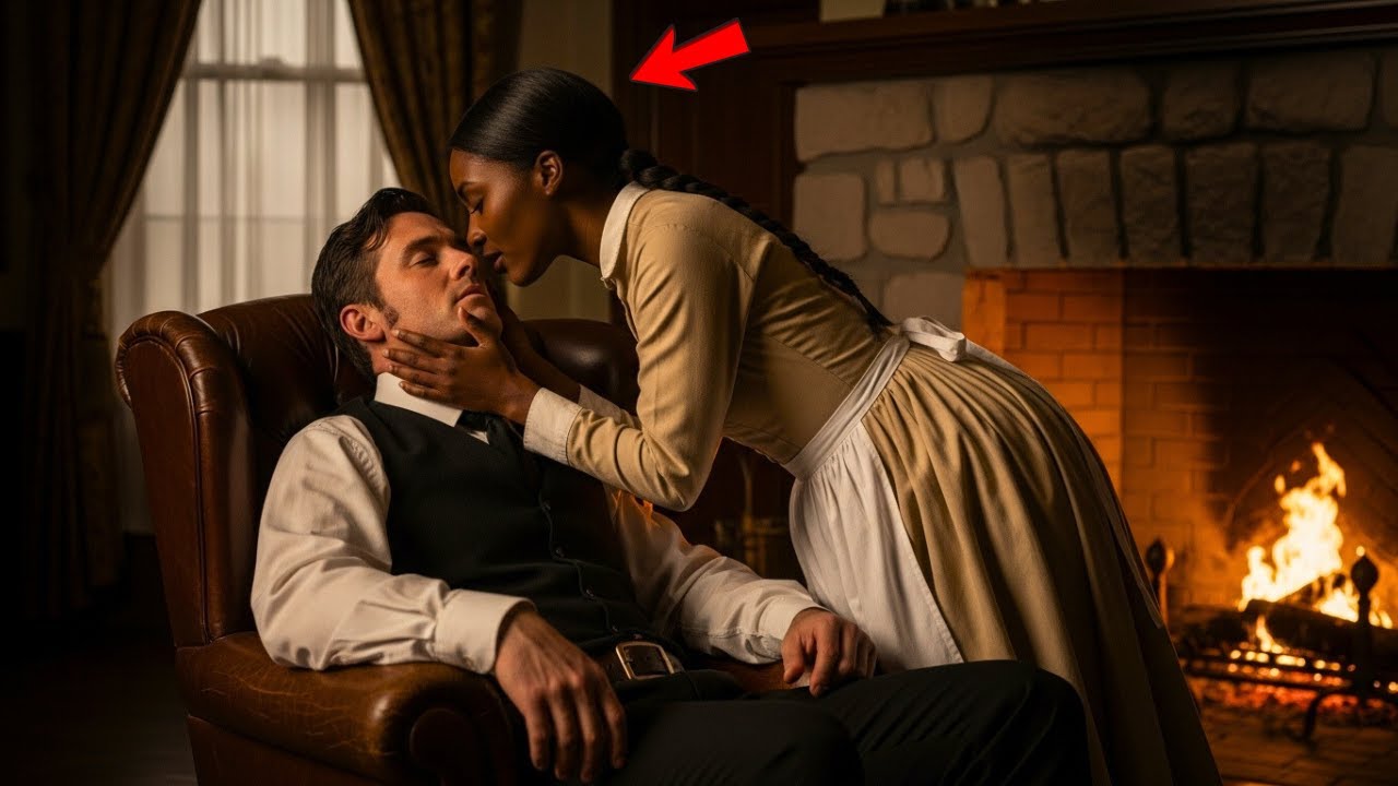 Rich Cowboy Pretends to Sleep to Test His Shy Black Maid…And Freezes at What She Does