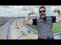 Sheamus waves the green flag at NASCAR's Ally 400