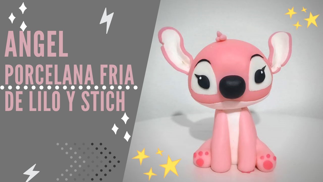 Como hacer a ANGEL de Lilo y Stich PASO A PASO en PORCELANA FRIA