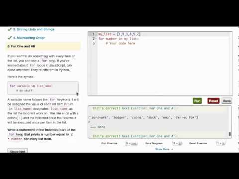 codecademy python walkthrough lists and functions sec 5 part 3