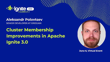 Cluster Membership Improvements in Apache Ignite 3.0