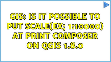 GIS: Is it possible to put scale(ex; 1:10000) at print composer on QGIS 1.8.0