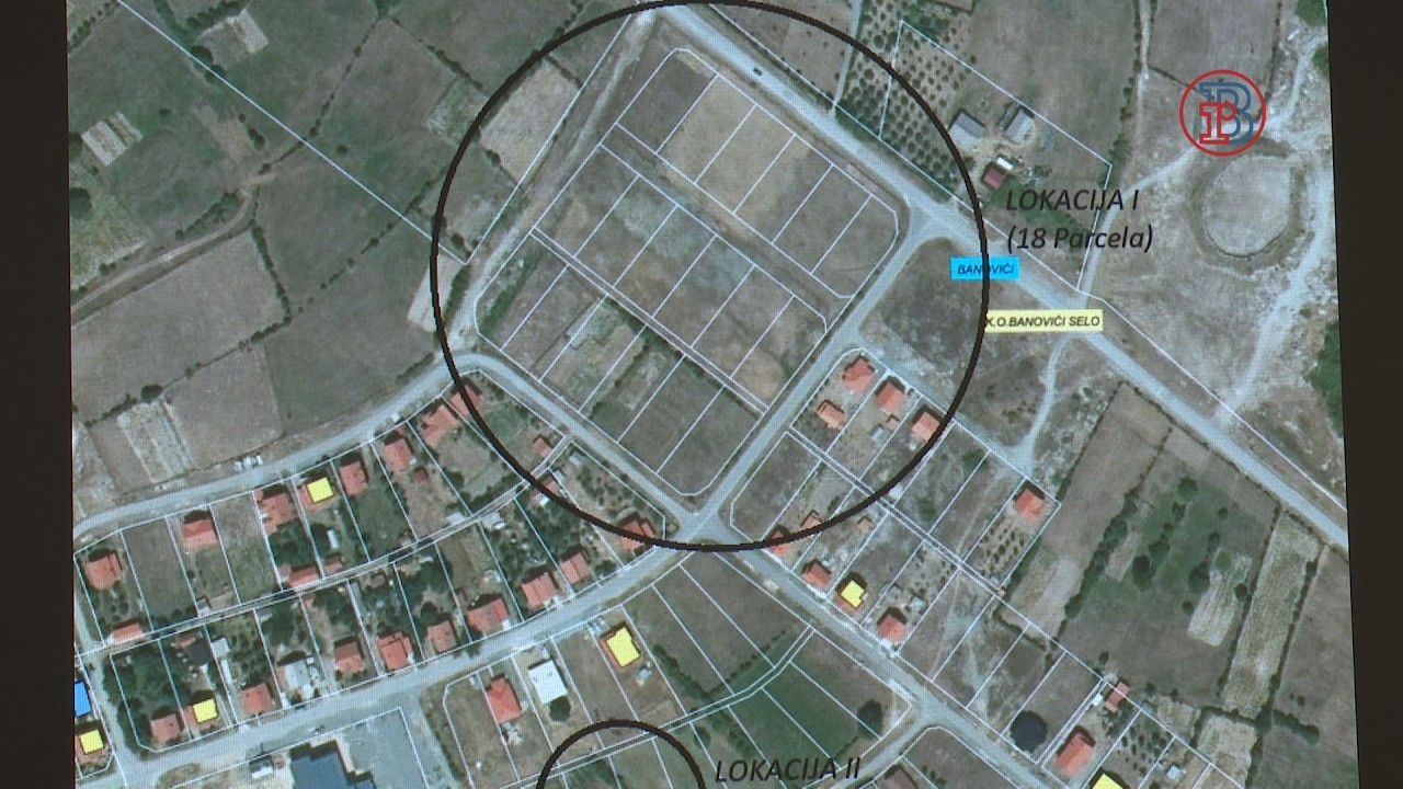 Prodaja 20  parcela za izgradnju stambeno poslovnih objekata