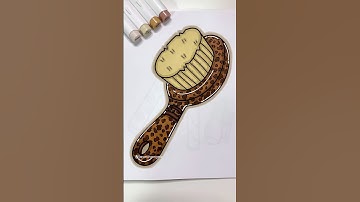 ASMR Leopard Hairbrush Coloring Page 🐆 #ohuhumarkers #coloringpages #coloringbook #asmrcoloring