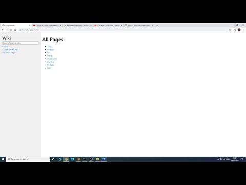 CS50w - Project 1: Wiki
