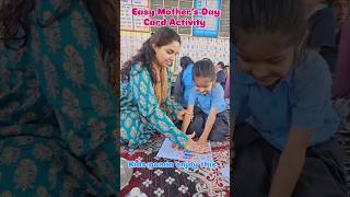 Super Easy cute DIY Mother's Day hand print card Activity idea for kids🌸🥰#viral#shorts#trending#love