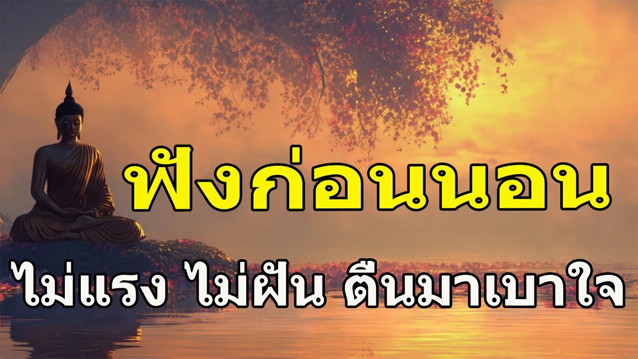 ฟังธรรมะบทนี้เพื่อชำระล้างใจให้สงบ หลับลึกถึงเช้า 